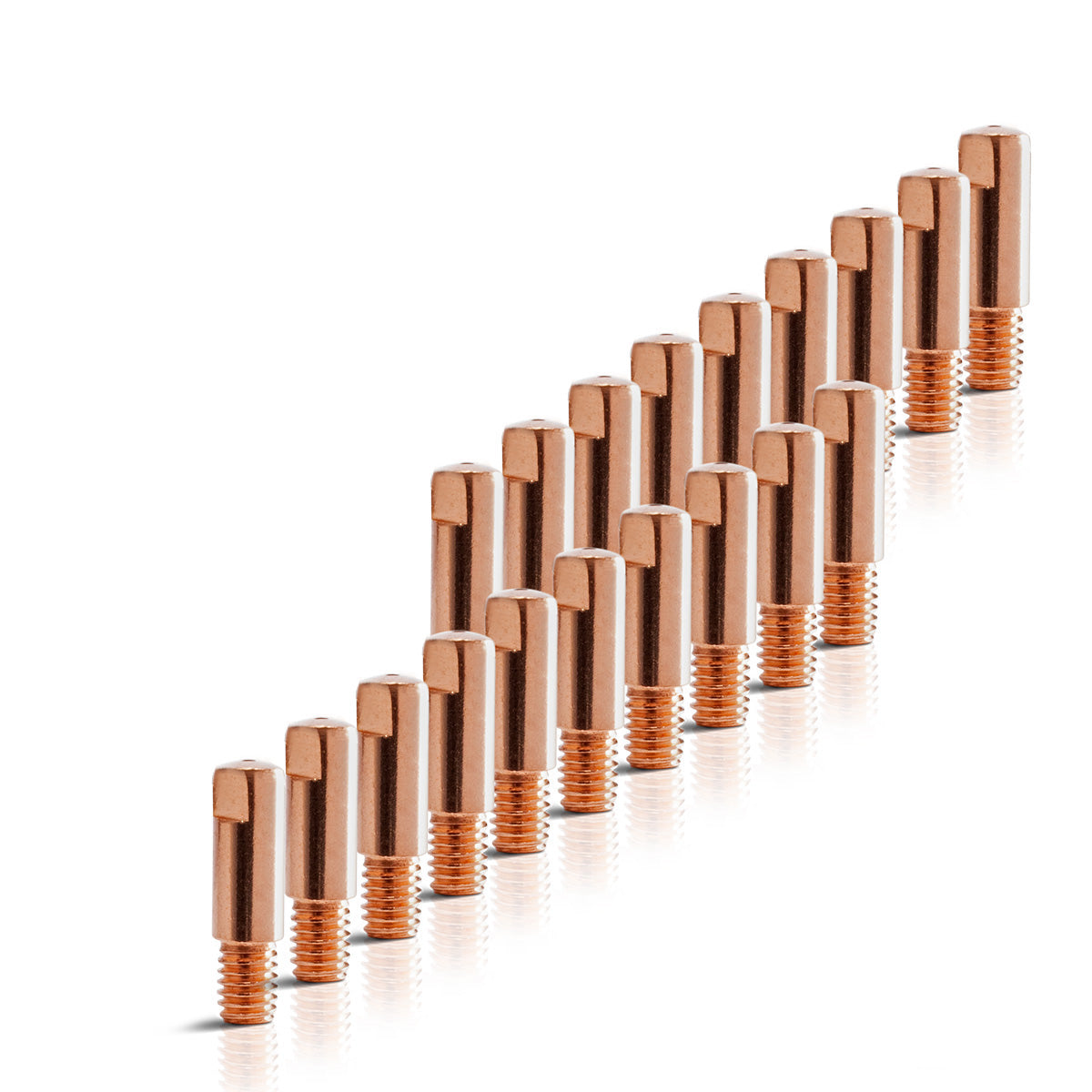 STAHLWERK lot de 20 AK15 | MB15 | AK14 | Conseils de contact MB14 | Buses de contact M6x25 en 0,9 mm Jeu de pièces d'usure MIG MAG | Accessoires de soudage pour torches de soudage