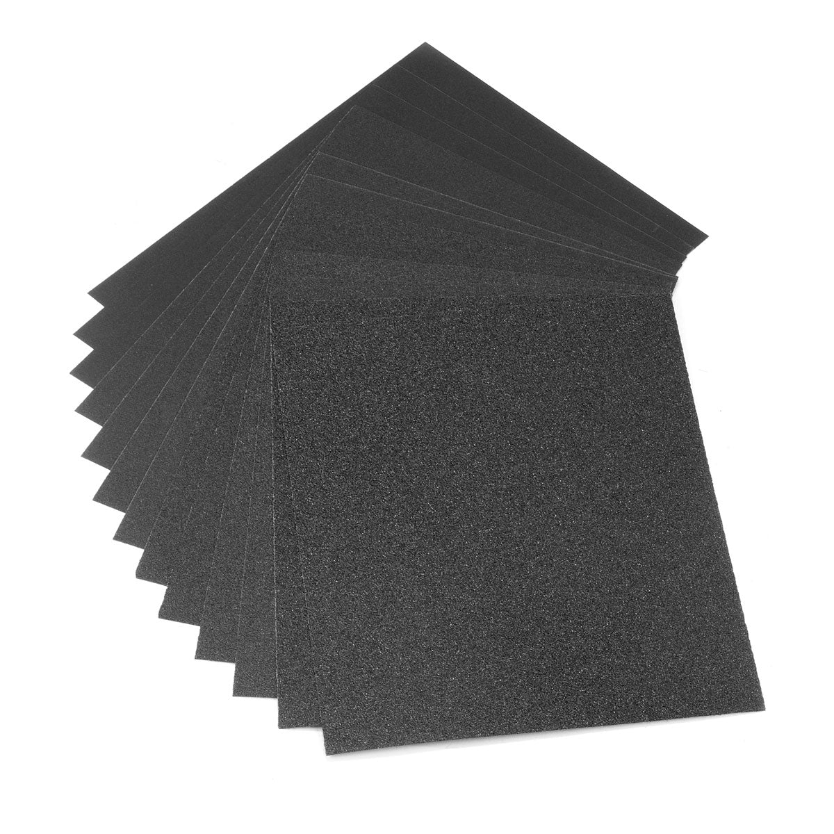 STAHLWERK sandpaper set of 12 230 x 280 mm silicon carbide sandpaper | Sanding pads | Abrasives with 60 | 80 | 100 | 120 | 180 | 240 grit for sanding and polishing