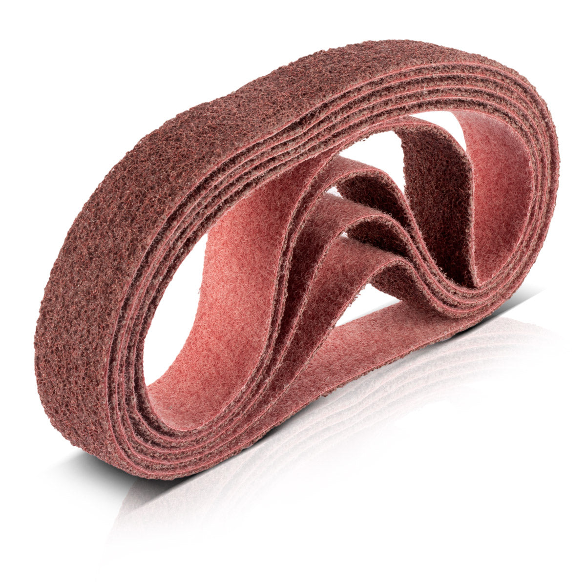 STAHLWERK lot de 5 non-tissés abrasifs grain moyen 40 x 760 mm bande abrasive | Rubans non tissés | Non-tissé de polissage | Bandes abrasives universelles | Abrasifs pour meuleuses à bande de tubes, ponceuses à bande et ponceuses