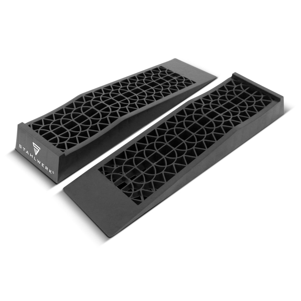 Cale de marche STAHLWERK GT-13 ST lot de 2 avec capacité de charge de 3 t 700 x 200 x 78 mm cale de rampe | Cale de roue | Rampe d'accès | Rampe | Cale de compensation pour camping-cars, caravanes, caravanes ou remorques