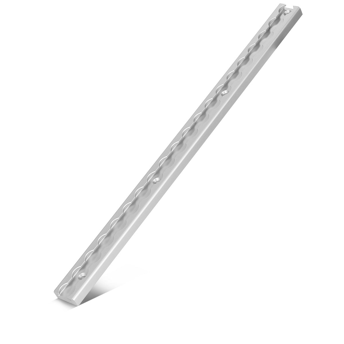 Rail d'arrimage STAHLWERK 50 cm Rail pour compagnie aérienne | Rail de montage | Bande de fixation en aluminium avec trous de perçage intégrés pour sécuriser les charges pendant le transport