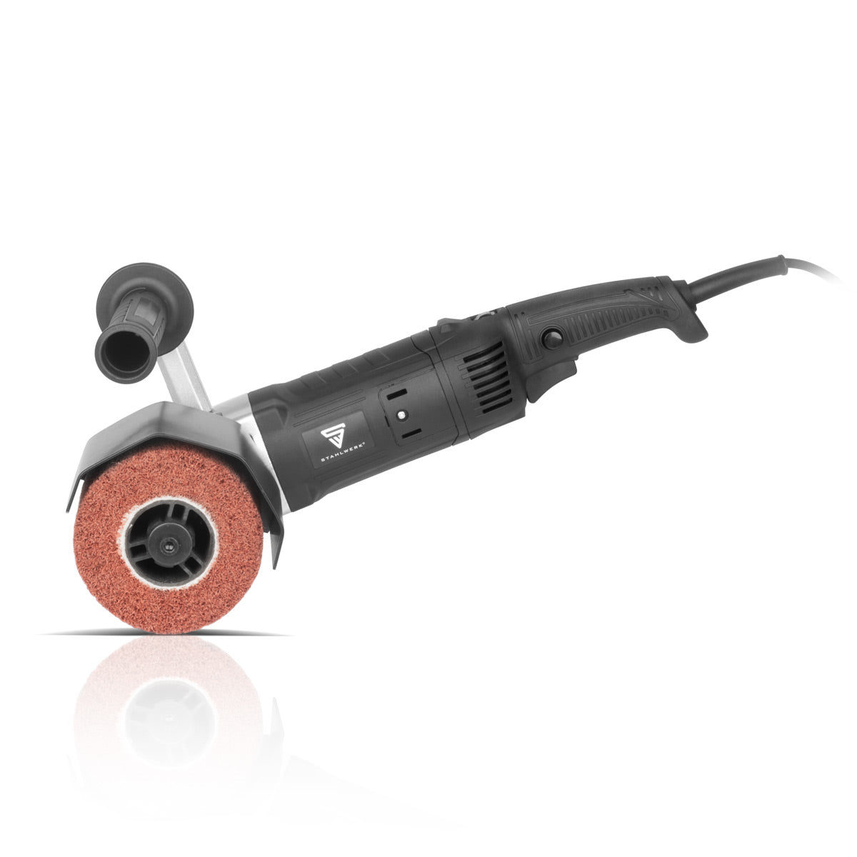 Machine à satiner STAHLWERK SM-1500 ST d'une puissance de 1 500 W et 600 - 3 200 tr/min pour rouleaux de satinage de 125 mm, ponceuse à brosse | Rectifieuse de rouleaux | Meuleuse à brosse | Rouleau de ponçage