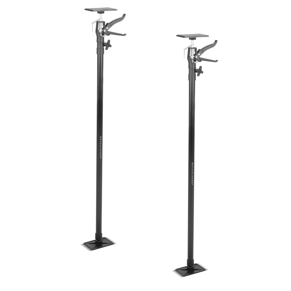 Stahlwerk Telescopic Support Bar 2 Ensemble 110-290 cm avec 43 kg Capacité de charge CAPLAGE | Baustützen | Support télescopique | Tendeur de porte | Support de plafond | Support de tension | Support d'un hand | Rapide