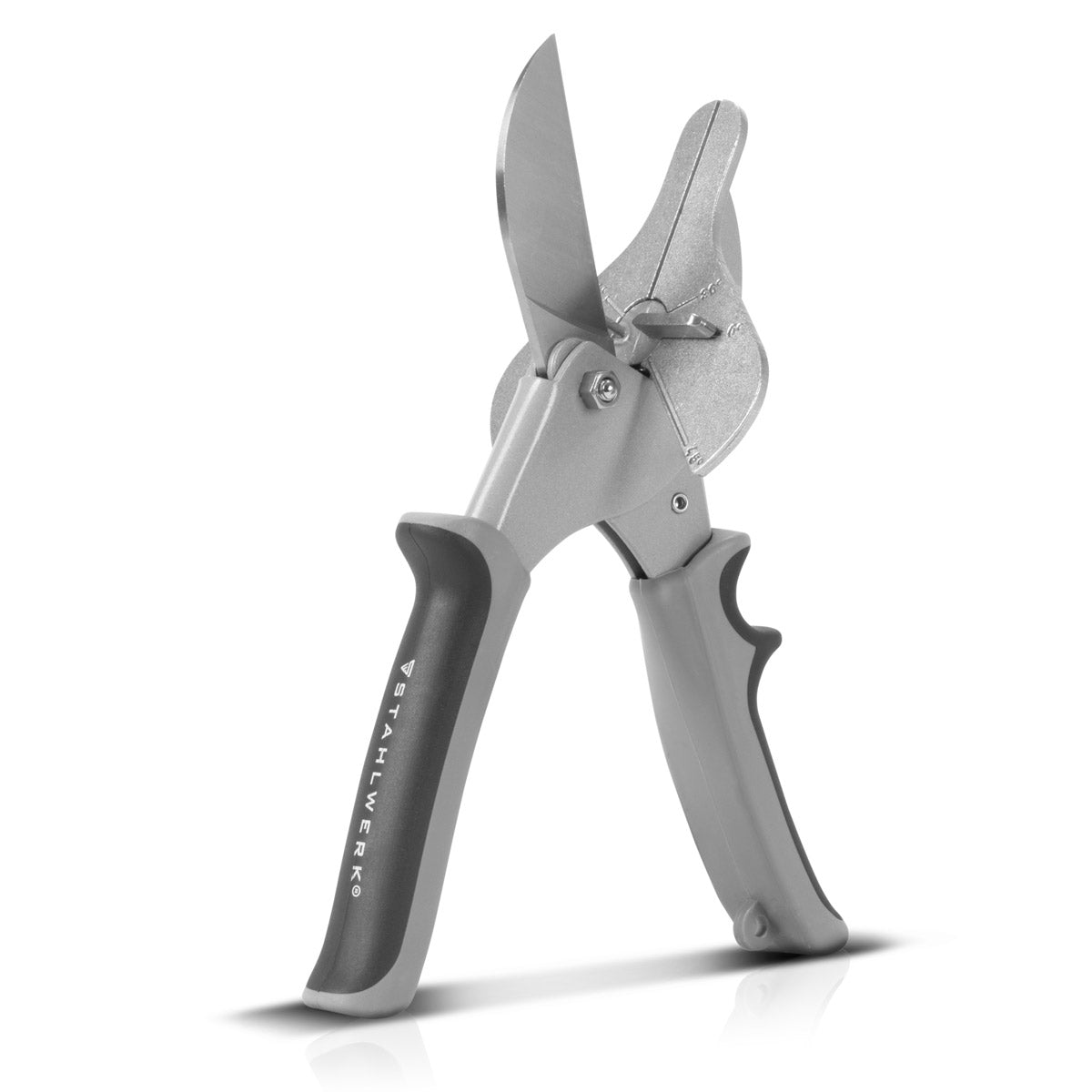 STAHLWERK miter cutter | miter scissors | Multi angle scissors | Trunking scissors for cutting vinyl, PVC, rubber and much more. | Adjustable angle 30° | 45° | 90°