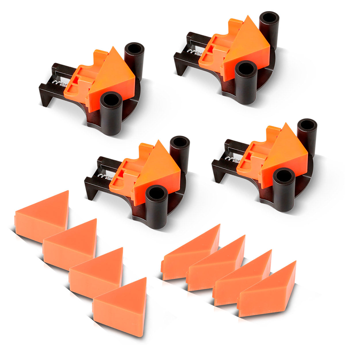 STAHLWERK jeu de 4 pinces d'angle 60° | 90° | Pince d'angle 120° | Pince d'angle | Pince d'angle | Tendeur de cadre | Pince d'angle | Pinces d'angle pour l'alignement et la fixation
