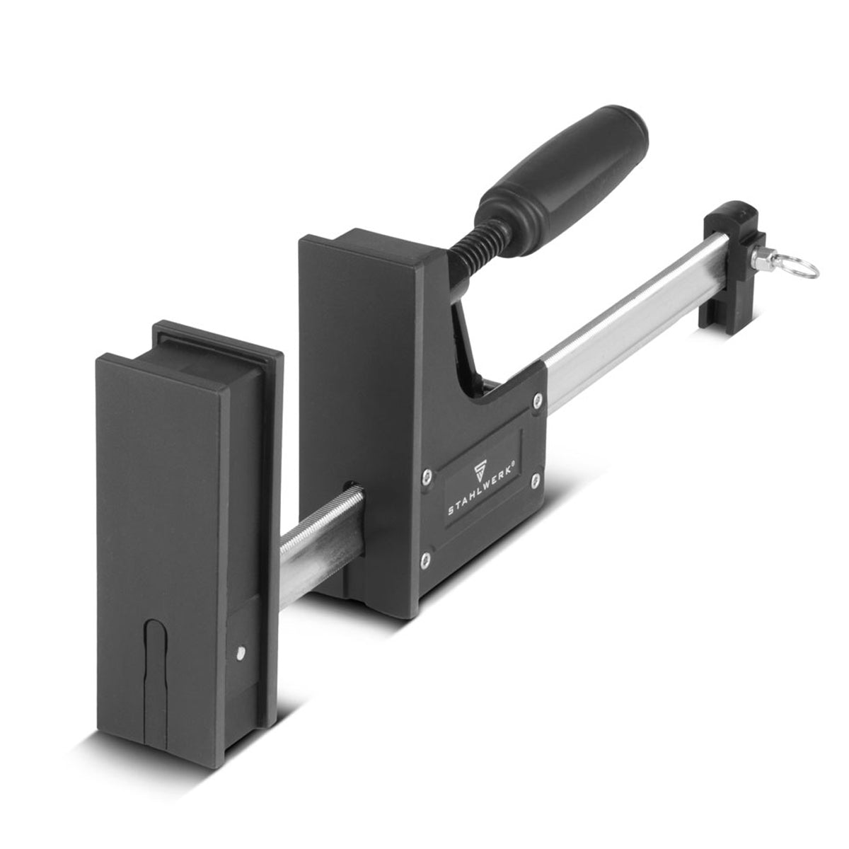 Pince de corps STAHLWERK 95x300 mm / 12" | pince à vis puissante avec une force de serrage de 650 kg | pince avec une grande surface d'appui pour la fixation de pièces | pince stable avec une portée de 300 mm, profondeur de serrage de 95 mm