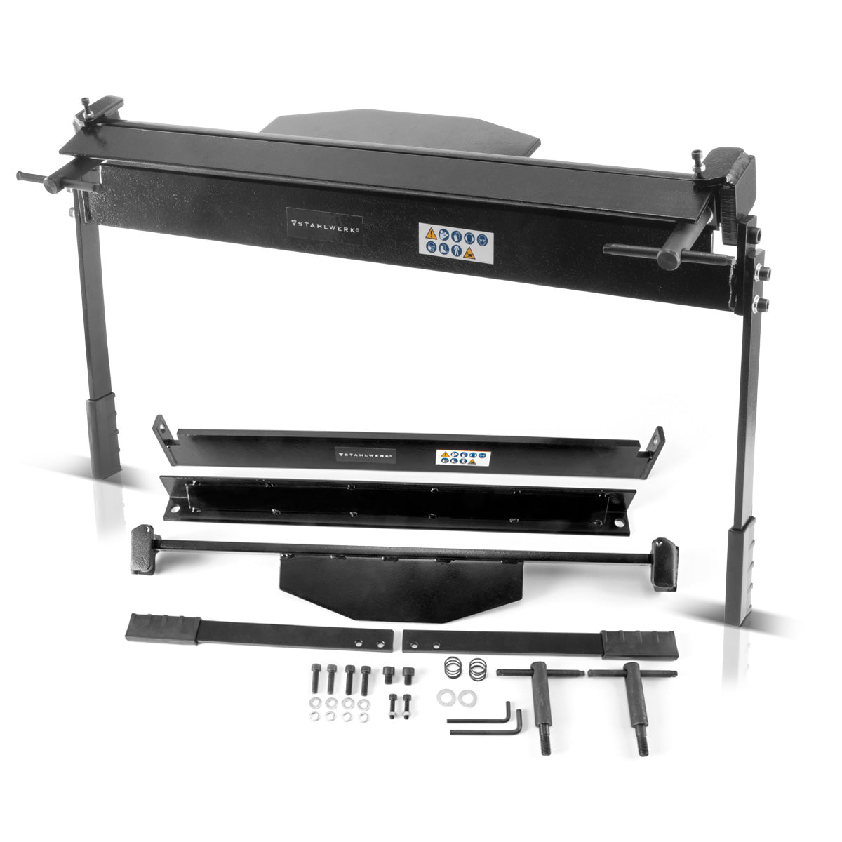 STAHLWERK folding bench AB-630 ST - sheet metal bending machine for sheets up to 1.2 mm thick, bending angle 0 to 135 degrees, working range 630 mm