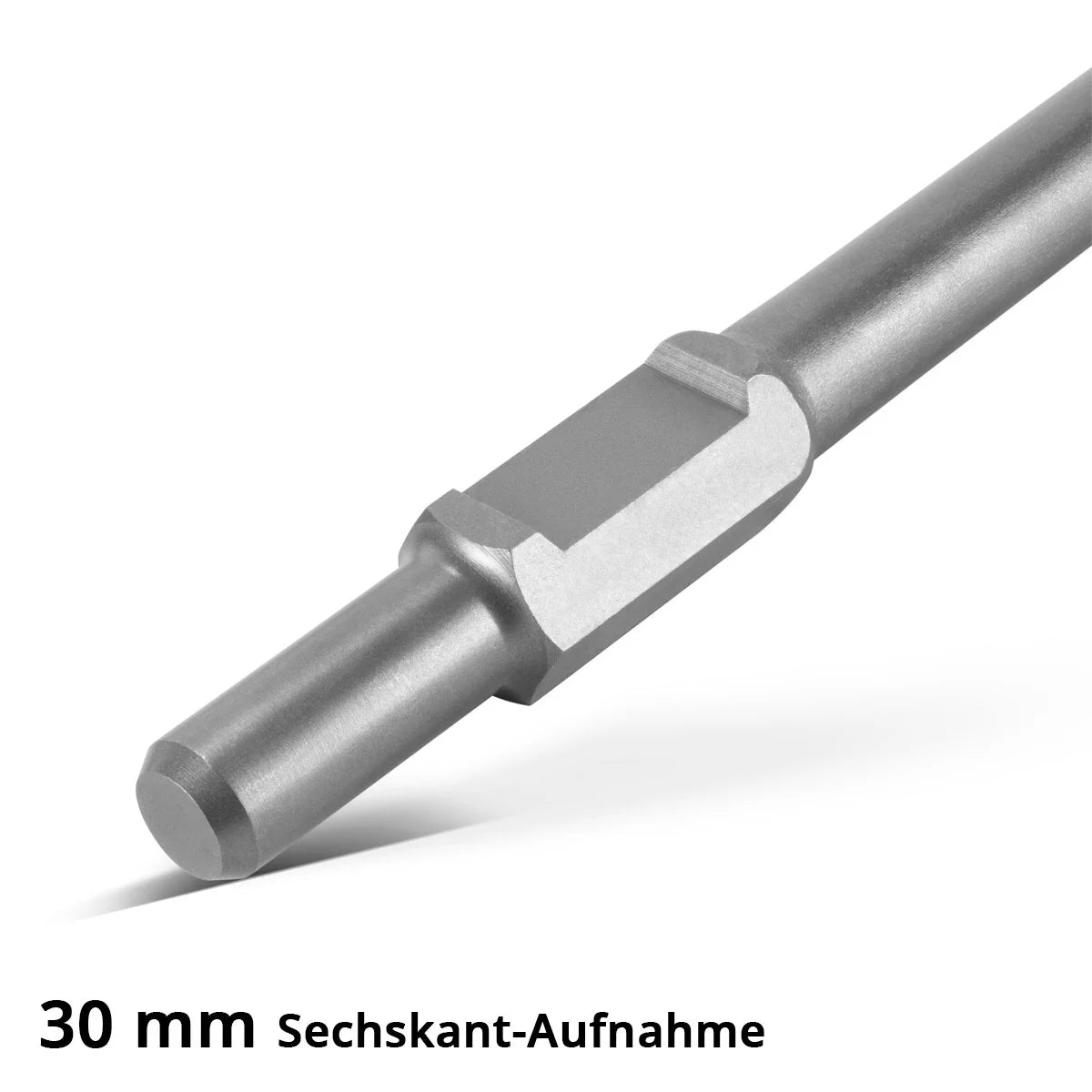 STAHLWERK Meißel 2er Set mit Flachmeißel und Spitzmeißel 30 x 380 mm Sechskant-Aufnahme für Abbruchhammer | Stemmhammer | Meißelhammer | Schlaghammer | Bohrhammer | Abrisshammer