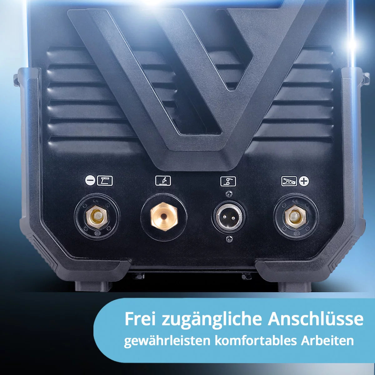 Attrezzatura completa STAHLWERK AC/DC TIG 200 ST IGBT, saldatrice combinata con 200 A TIG MMA, saldatura dell'alluminio