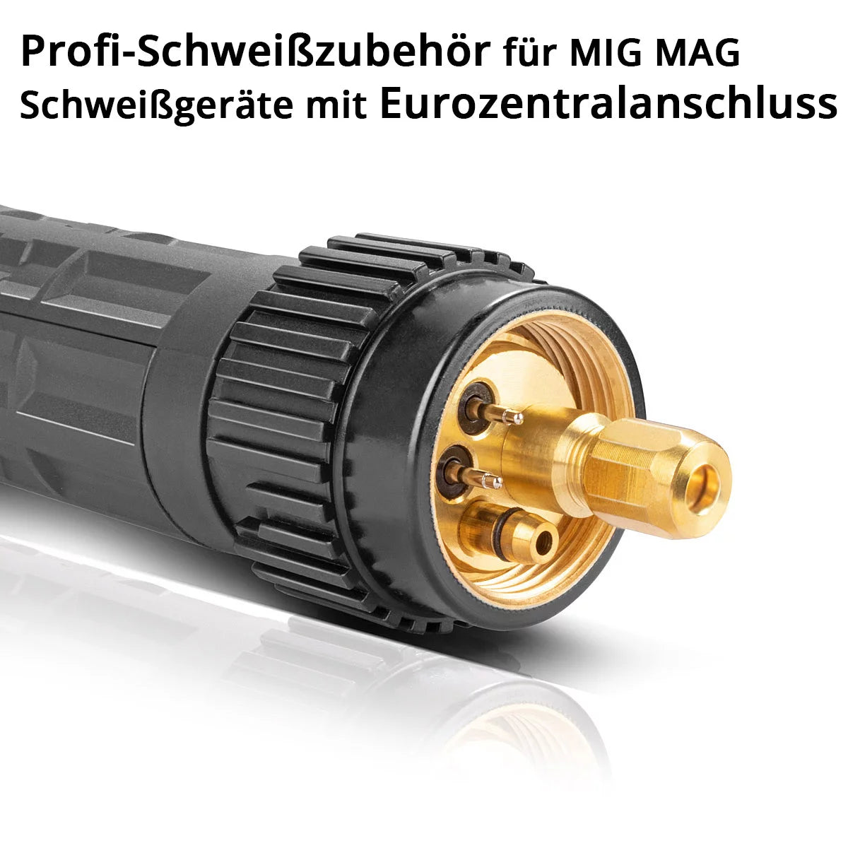 STAHLWERK AK15 welding torch including 3 meter hose package | Professional welding accessories for MIG/MAG inert gas welding machines with Euro central connection | Air-cooled MIG/MAG welding gun 180 amps