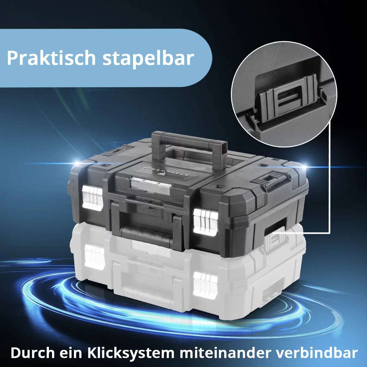 STAHLWERK Akku-Drehschlagschrauber ADS-880 ST | 20 Volt-System | Brushless-Technologie | Akku-Schlagschrauber mit 880 Nm | ½“ Zoll Aufnahme | Inklusive 4 Schonnüsse 17-22 mm | Akku und Ladegerät