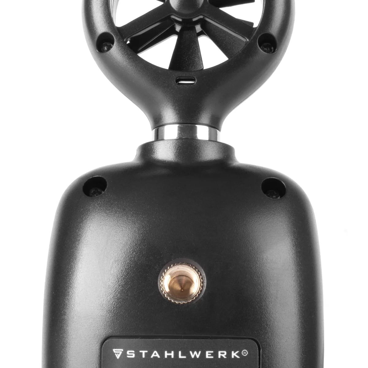 STAHLWERK Anemometer | Compact air speed meter 30 m/s | Wind measuring device | Airflow meter | Precise measurement of wind speed data | Digital air temperature gauge with LCD display