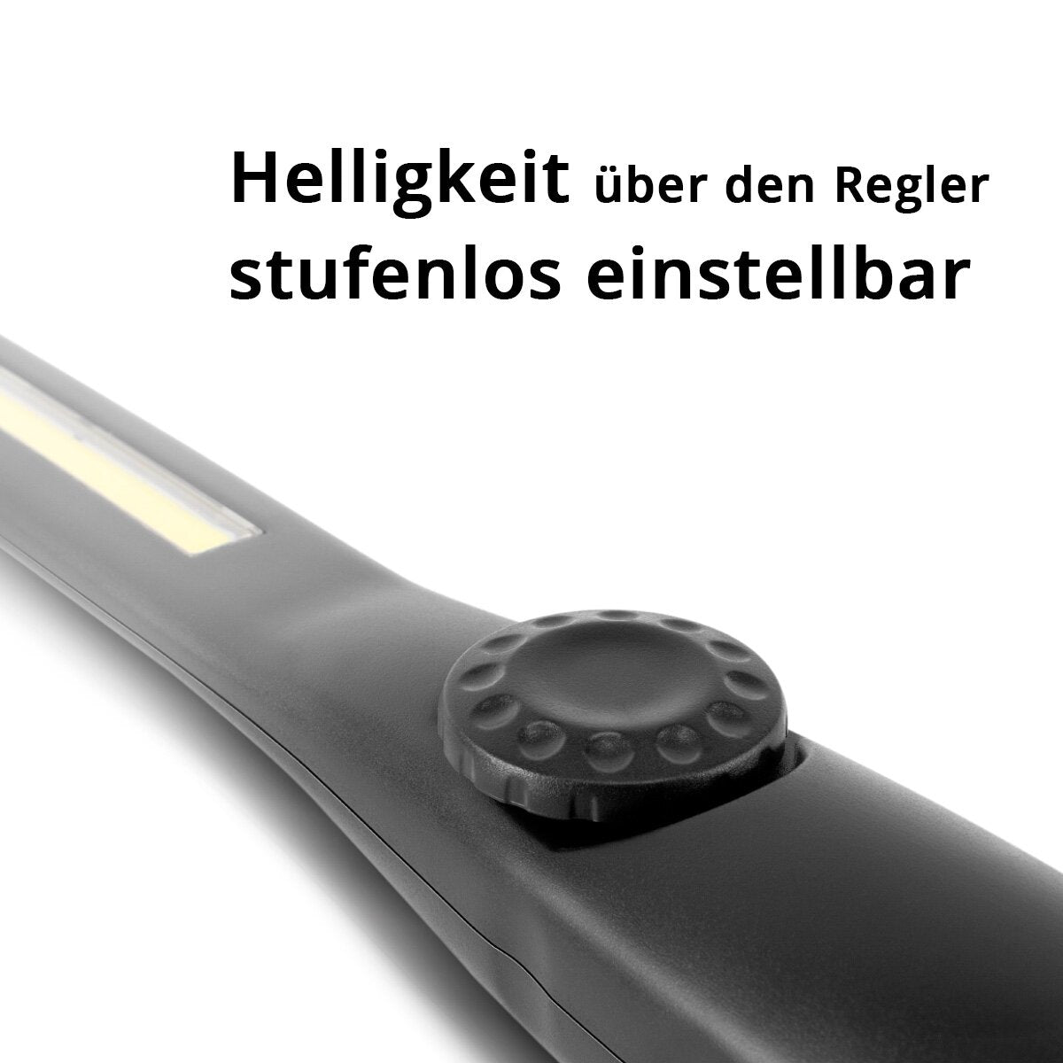STAHLWERK LED work light AL-300 ST Powerful penlight/torch/flashlight with integrated battery, USB port and swiveling magnetic base, infinitely adjustable