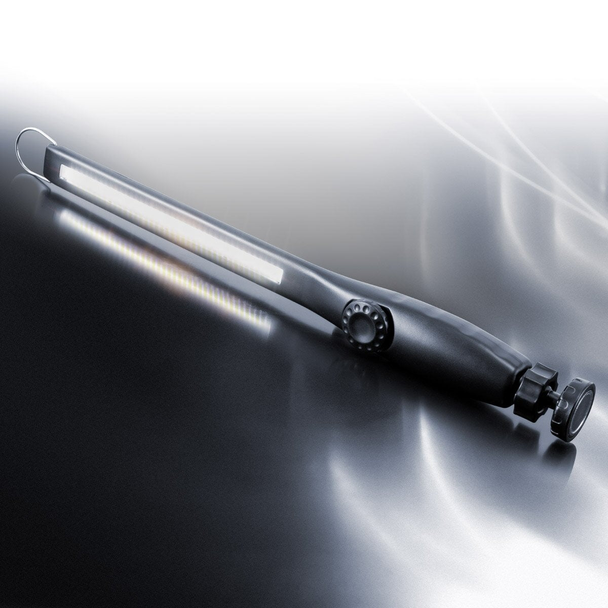 STAHLWERK LED work light AL-300 ST Powerful penlight/torch/flashlight with integrated battery, USB port and swiveling magnetic base, infinitely adjustable