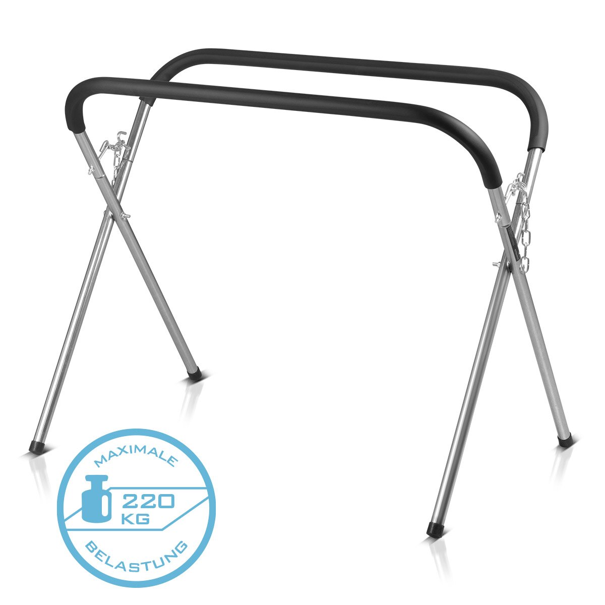 STAHLWERK Support de travail portable TASP-220 ST | Support de pare-brise pliable | support de réparation stable en acier avec mousse PU | Chevalet à disque | Réparation automobile | Réparation automobile | capacité de charge jusqu'à 220 kg