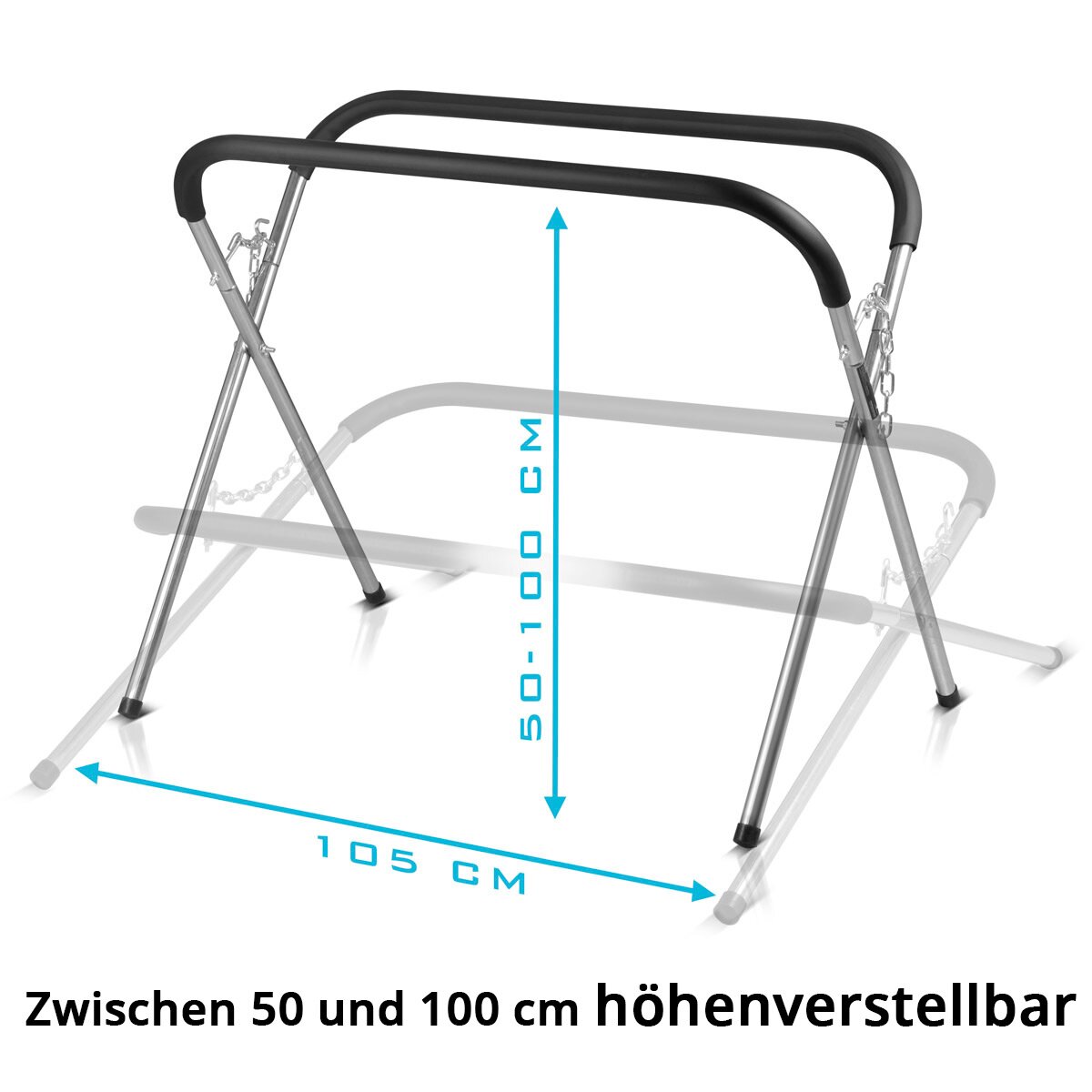 STAHLWERK Support de travail portable TASP-220 ST | Support de pare-brise pliable | support de réparation stable en acier avec mousse PU | Chevalet à disque | Réparation automobile | Réparation automobile | capacité de charge jusqu'à 220 kg