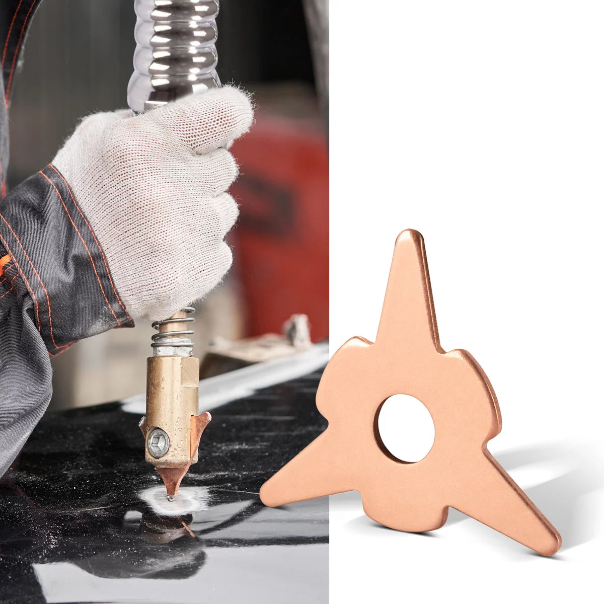STAHLWERK Ausbeulsterne 40er Set, Smart Repair Zubehör für Ausbeulspotter / Dellenlifter / Punktschweissgerät / Ausbeulwerkzeug zur professionellen Reparatur von Kfz Karosserien
