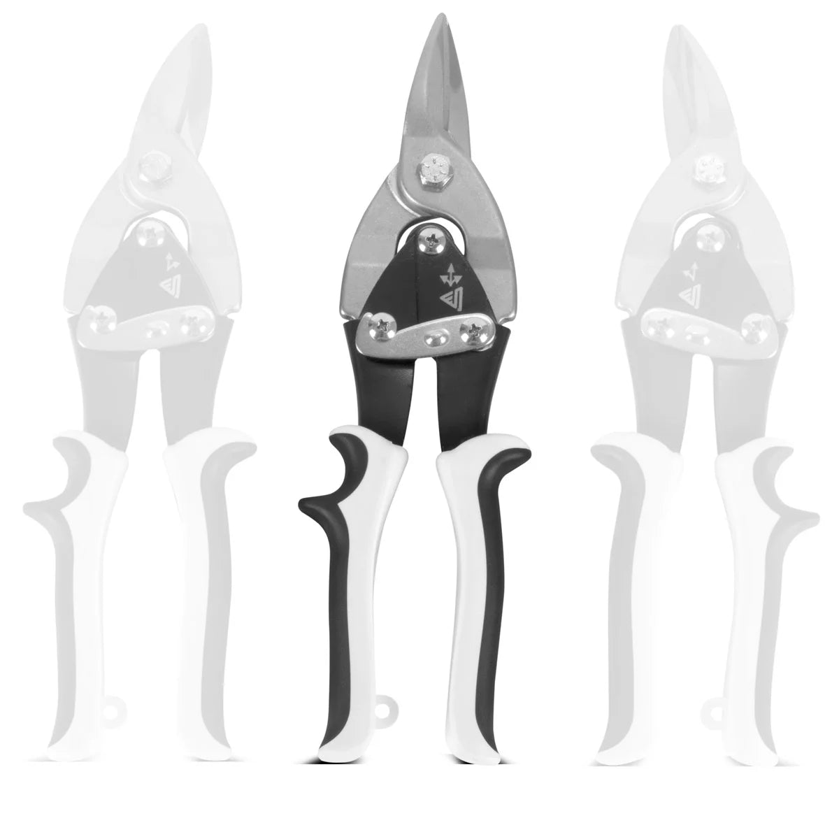 STAHLWERK tin snips straight cut professional metal scissors | sheet metal cutter | Metal cutter for professional cutting of metal sheets