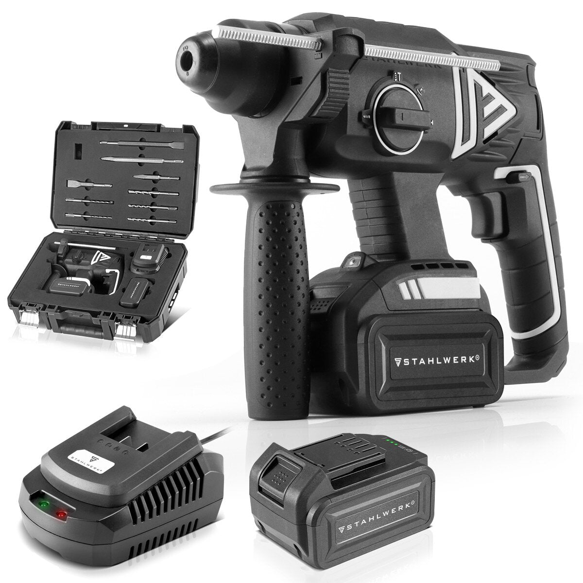 Brushless battery-operated hammer drill ABH-20 ST 20V/4Ah
