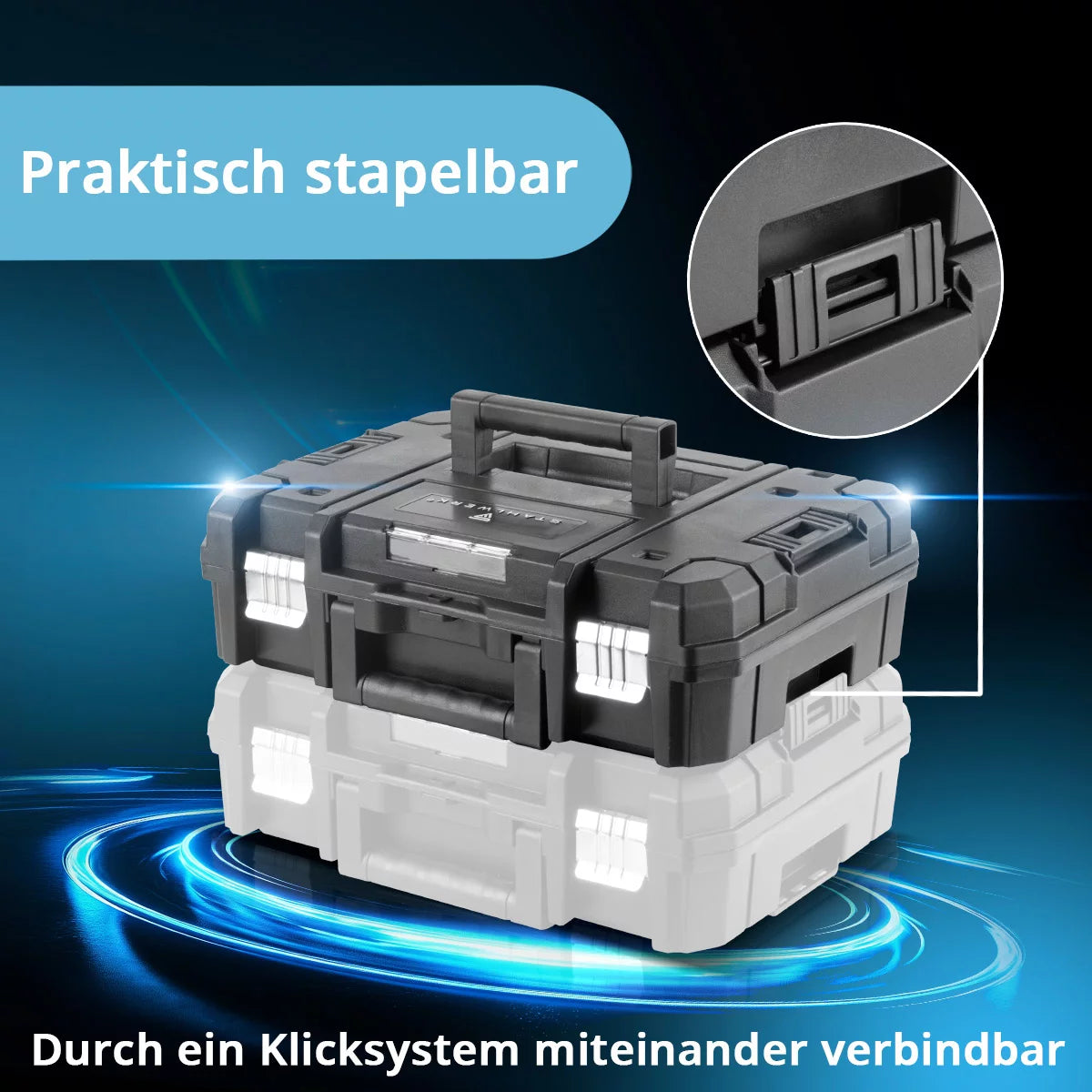 STAHLWERK Brushless Akku Winkelschleifer AWS-20 Bürstenlos 20 V/4Ah Akku System, 0 - 7500 min-1, Scheibengrößen 115 mm & 125 mm, inklusive 1 x 4 Ah Akku und Ladegerät