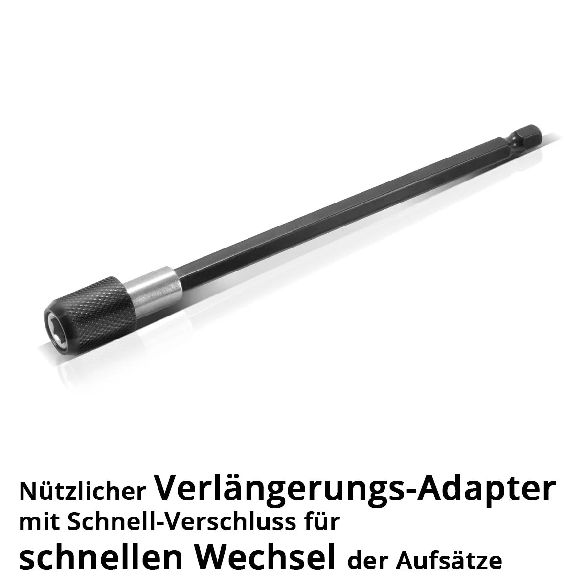 STAHLWERK Bürsten-Aufsatz 5er Set für Akkuschrauber und Bohrmaschinen, Reinigungs-, Polier- und Detailing-Bürsten mit Standard-Bit-Aufnahme inklusive Verlängerungs-Adapter