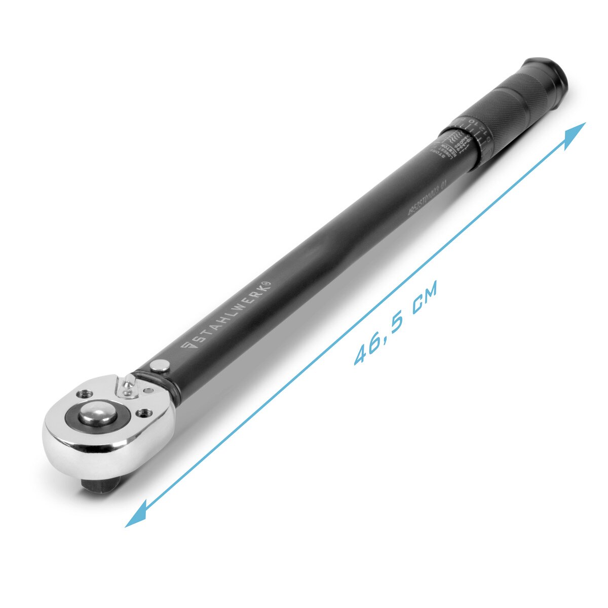 Llave dinamométrica STAHLWERK TW-210 ST 28-210 Nm Carraca reversible de 1/2" pulgadas | llave de carraca | carraca | carraca con escala micrométrica