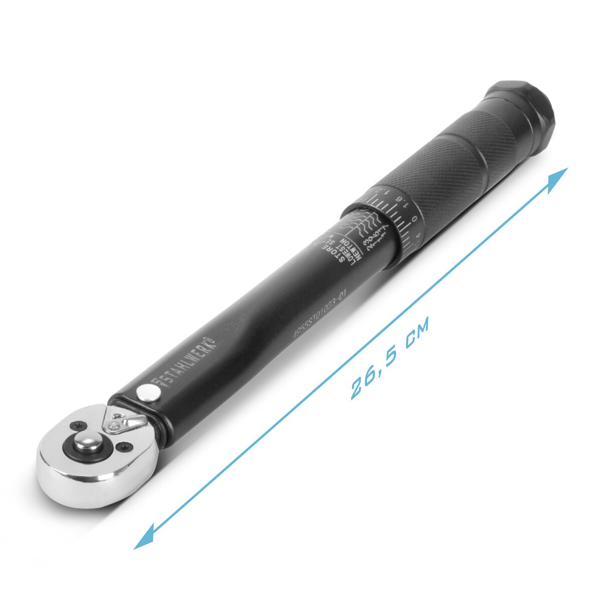Llave dinamométrica STAHLWERK TW-25 ST 5-25 Nm Carraca reversible de 1/4" pulgadas | llave de carraca | carraca | carraca con escala micrométrica