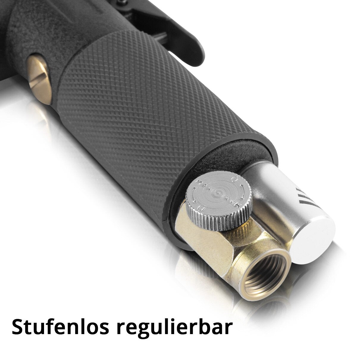 Kit de ponceuses excentriques à air comprimé STAHLWERK OSK-150 ST jusqu'à 15 000 tr/min, ponceuse à air comprimé réglable en continu | Broyeur | Ponceuse rotative | Machine à poncer et à polir avec accessoires