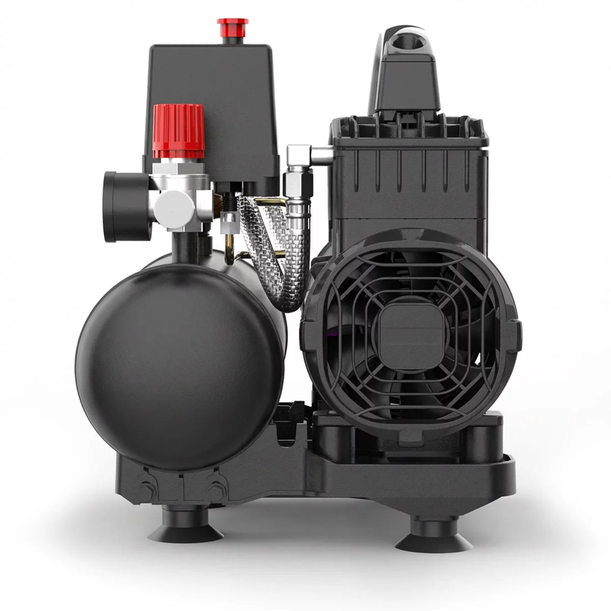 STAHLWERK Kompressor ST-38 Pro mit 8 bar | 1,60 PS | 1,18 kW | 190 l/min | 3 L Tank ölfreier Druckluft-Kompressor | Kolben-Kompressor | Silent-Kompressor | Flüster-Kompressor mit Brushless-Motoren