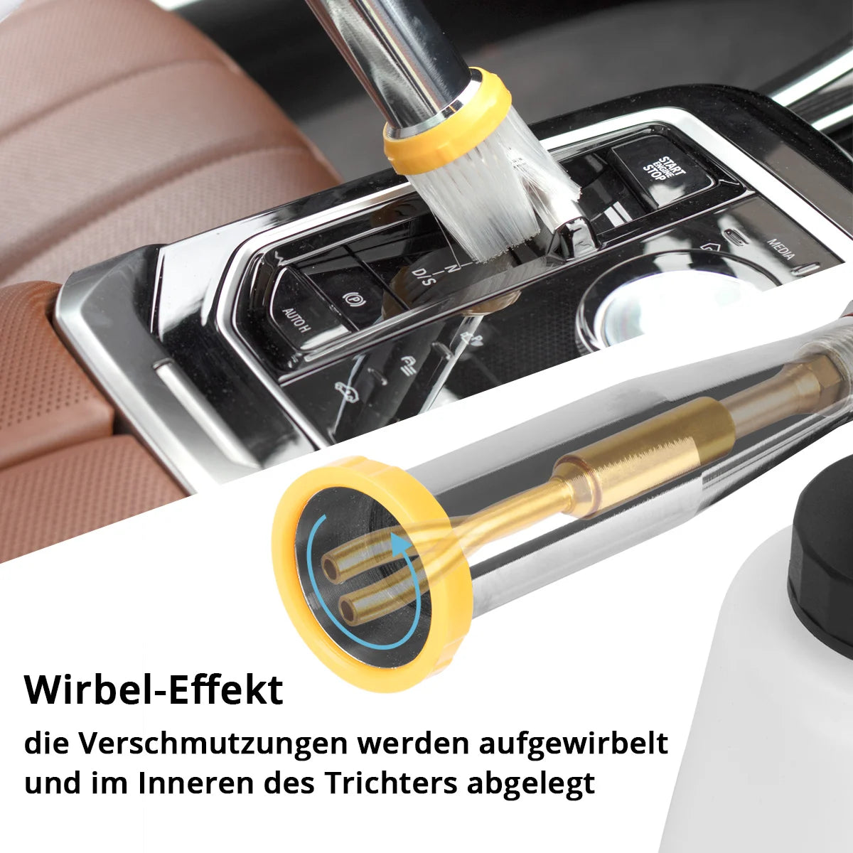 STAHLWERK Druckluft-Reinigungspistole RP-92 ST | Profi Druckluft Reiniger mit Wirbel-Effekt | hochwertiger Innenreiniger | Ausblaspistole zur Reinigung verschmutzter Oberflächen