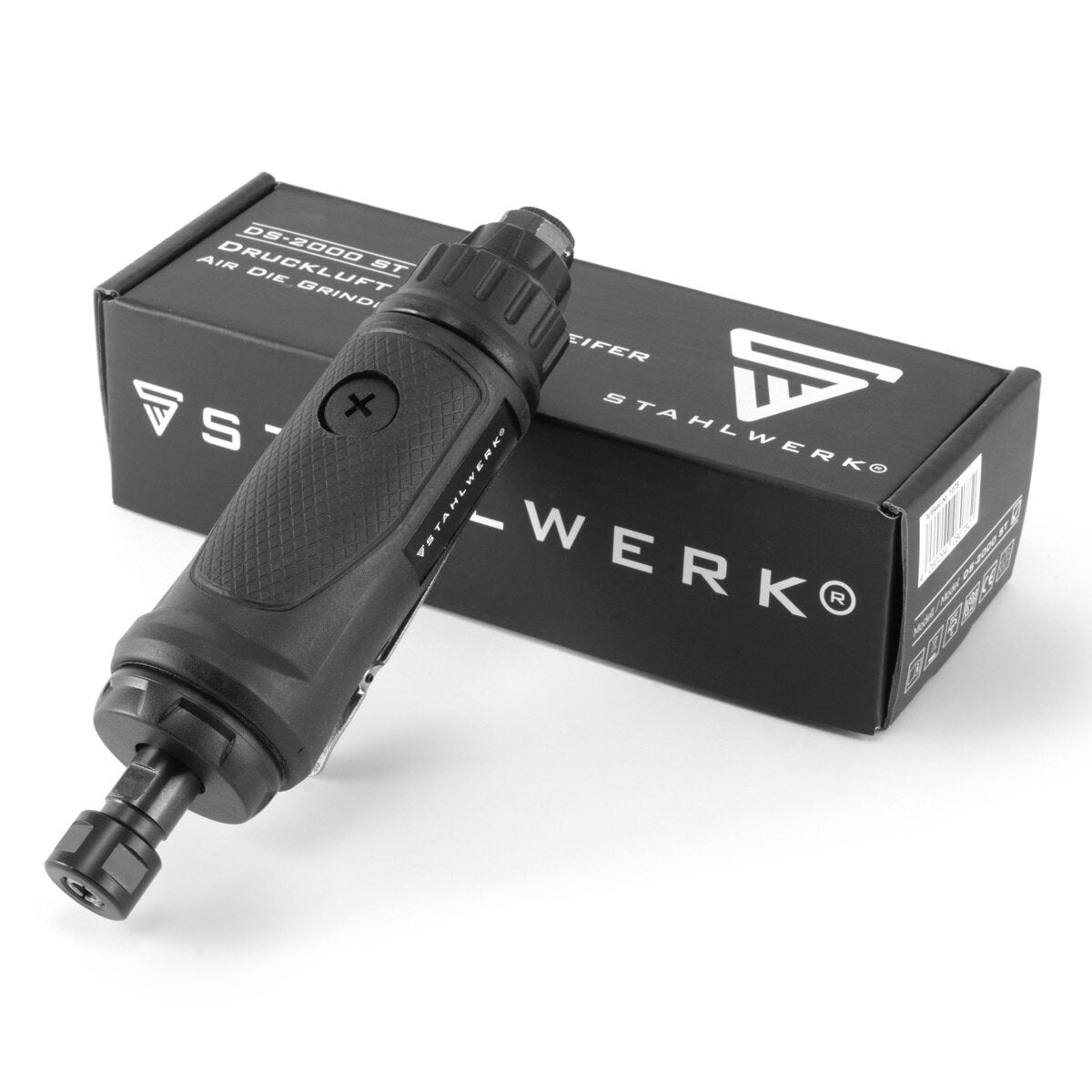 STAHLWERK DS-2000 ST Professioneller Druckluft-Stabschleifer und Mehrzweckschleifer zum Polieren, Fräsen, Gravieren und Schleifen