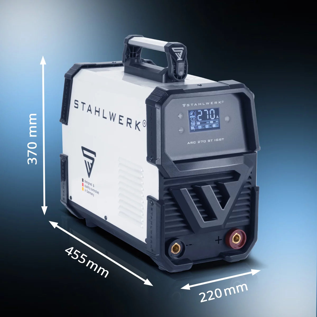 Saldatrice STAHLWERK ARC 270 ST DC MMA | Saldatrice inverter E-hand con 270 A, display digitale e tecnologia IGBT