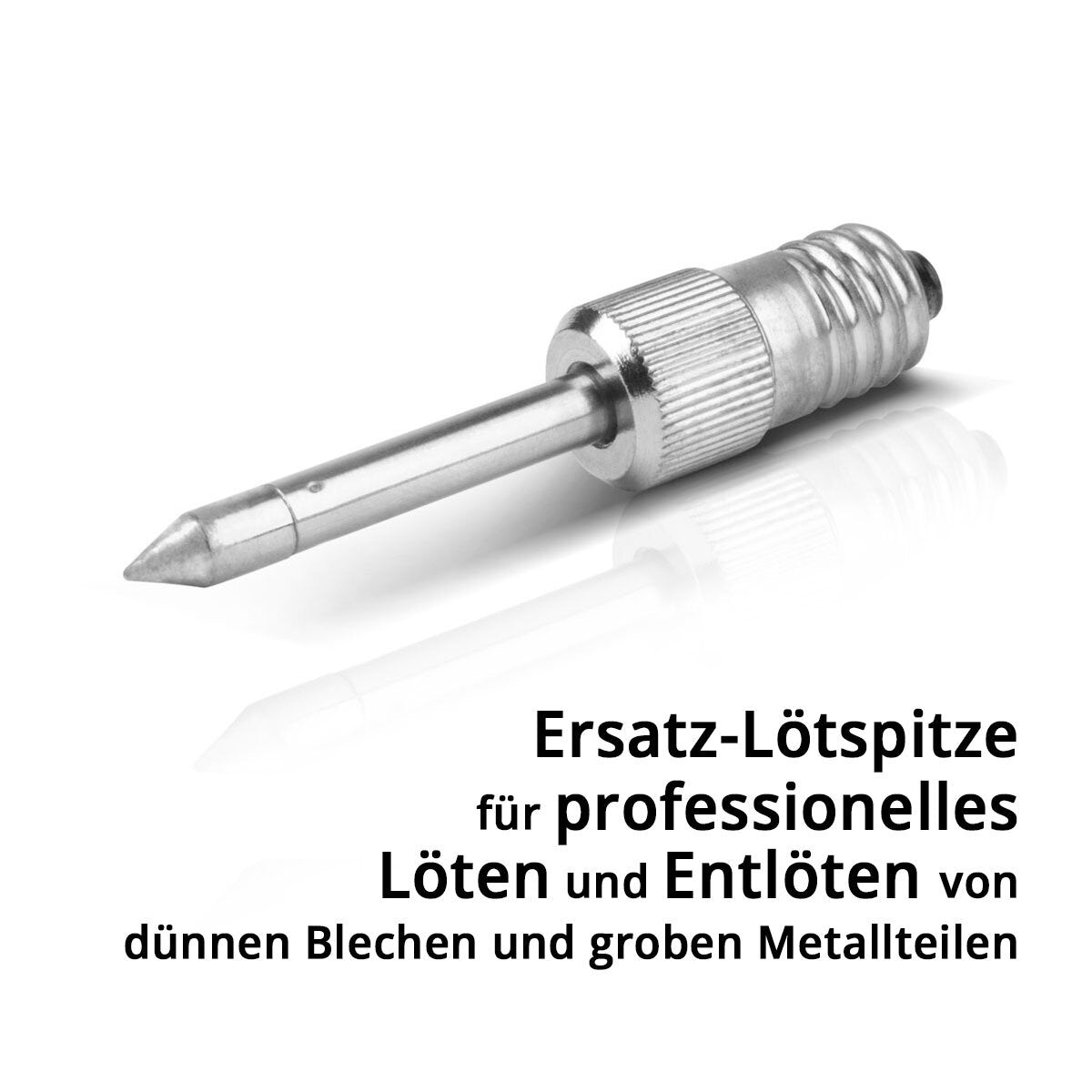 STAHLWERK Lötspitze | Lötkolbenspitze mit 4 mm Durchmesser, Ersatz-Lötspitze für Lötkolben | Lötgeräte | Lötstationen | Lötpistolen