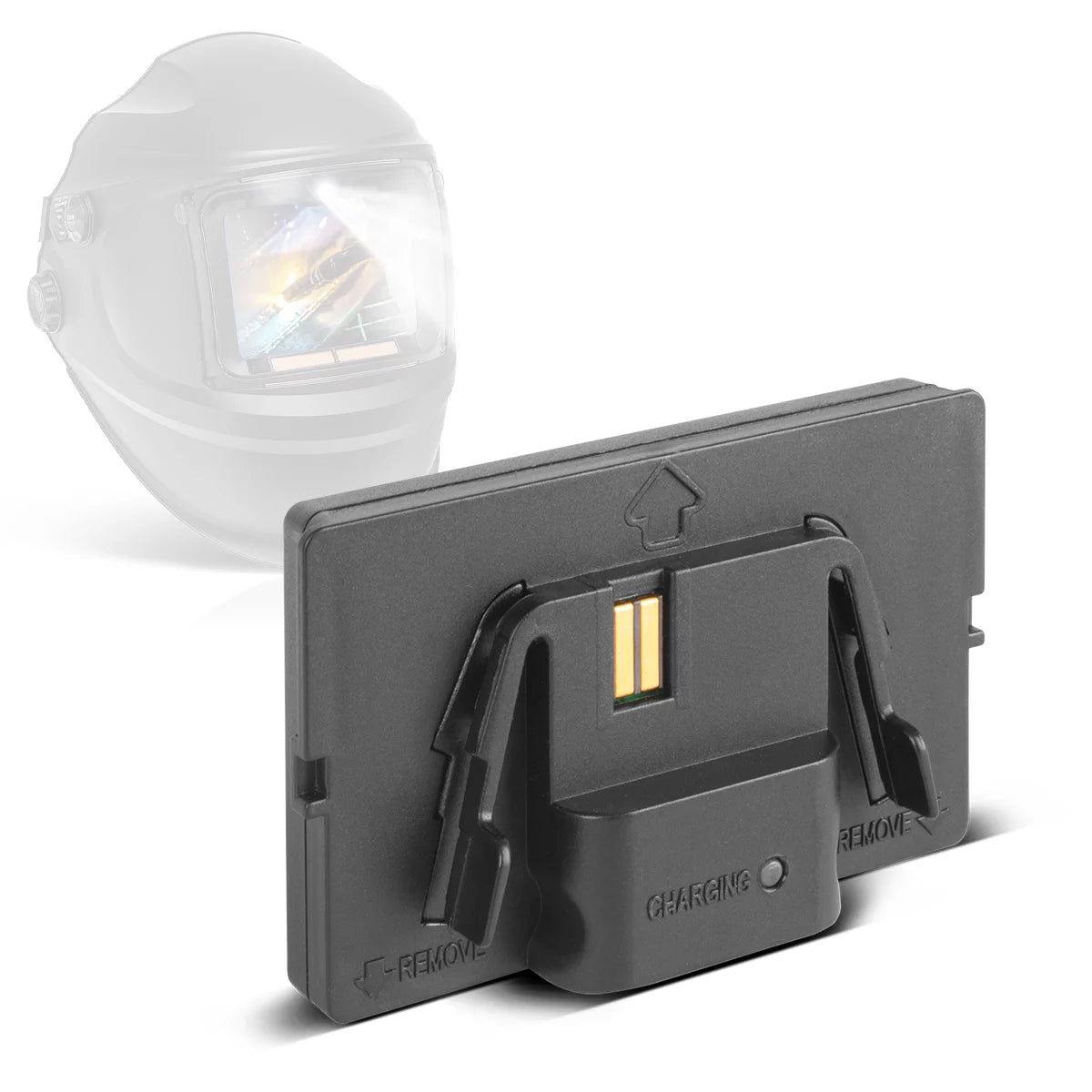 Module de batterie de remplacement STAHLWERK pour casque de soudage avec lampe frontale LED RAPTOR | Batterie Li-ion rechargeable pour phare LED | Port USB-C| Lumière LED de la batterie de remplacement