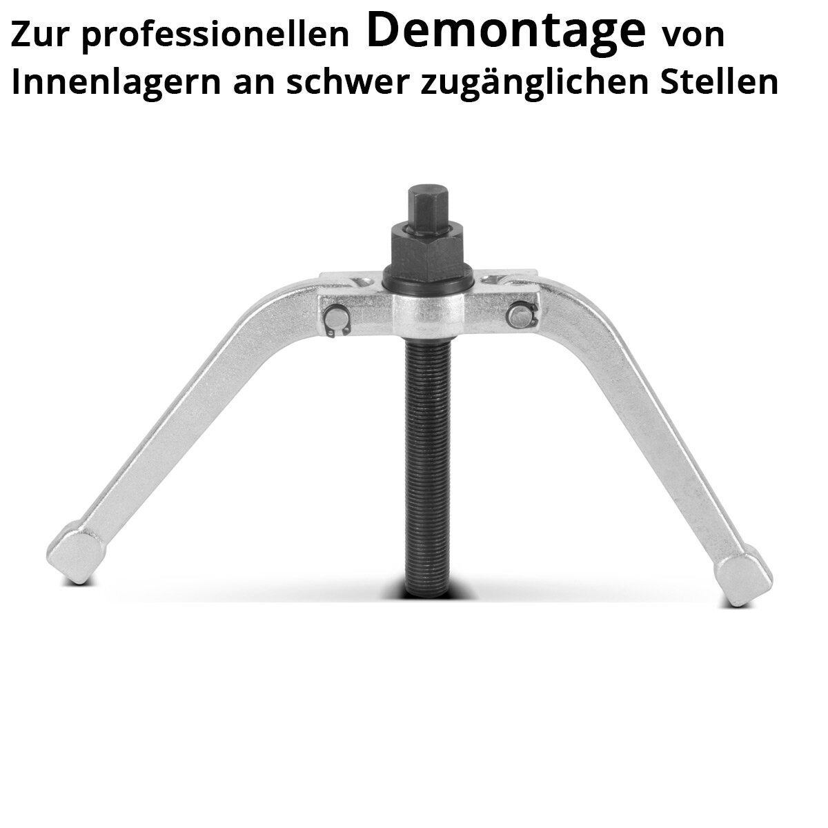 STAHLWERK blind hole bottom bearing puller set with slide hammer, 3 adapters and 10 bearing pullers. 16-piece special tool for removing bottom bearings
