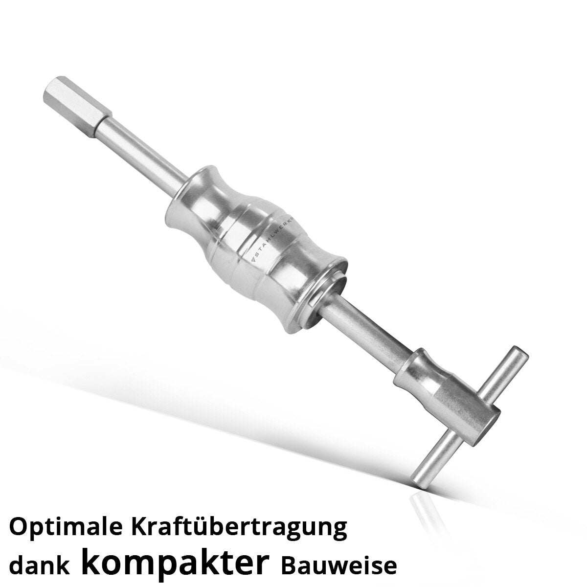 STAHLWERK blind hole bottom bearing puller set with slide hammer, 3 adapters and 10 bearing pullers. 16-piece special tool for removing bottom bearings