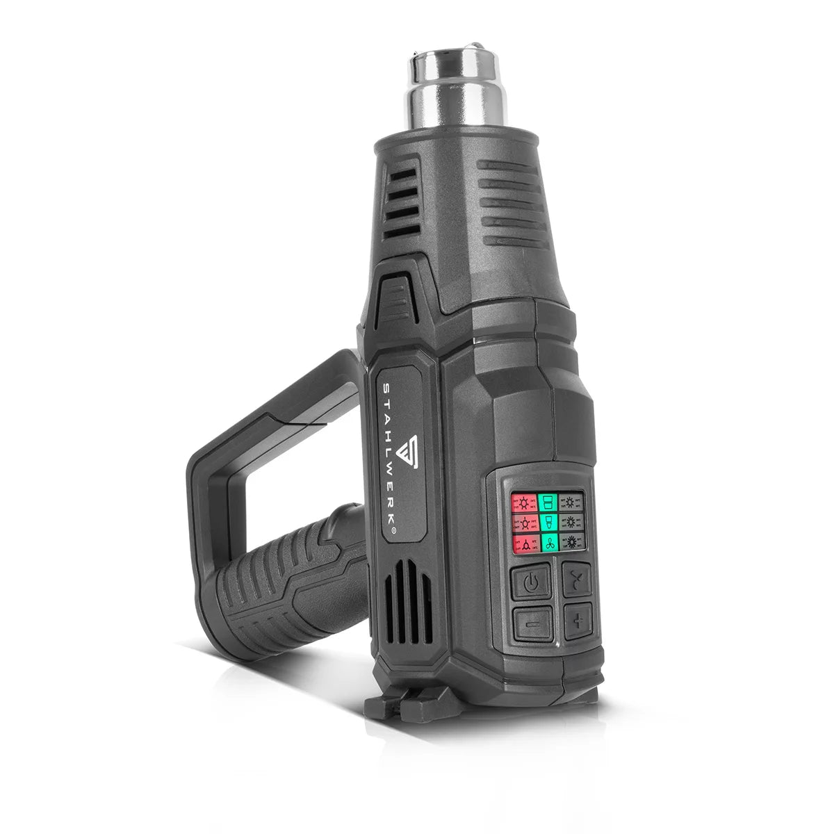 STAHLWERK HP-2000 PRO 2,000 watt hot air gun and hot air dryer up to 600 degrees with LED display and digital control | Hot air blower for welding, soldering, shrinking