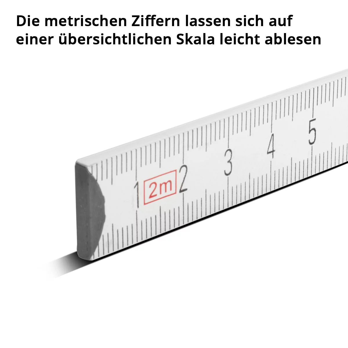 STAHLWERK Zollstock 2 Meter präziser Holz-Gliedermaßstab | Meterstab | Maßstab | Maßband | Metermaß mit gut ablesbaren metrischen Ziffern