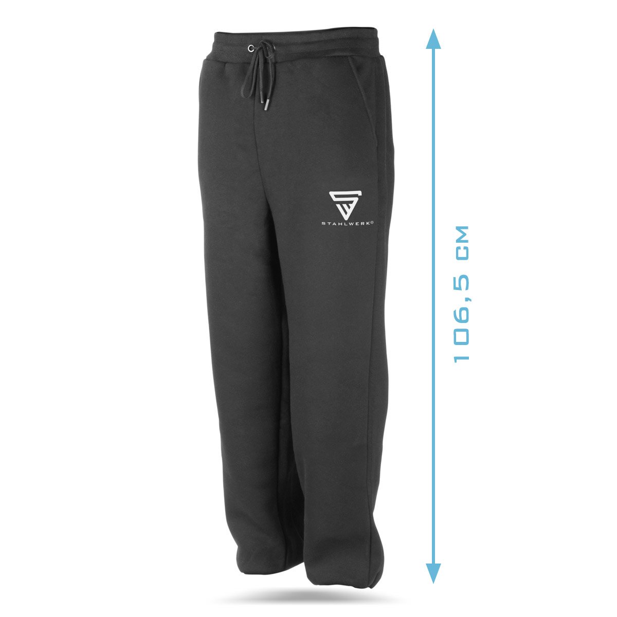 Tuta da jogging STAHLWERK nera taglia L | jogging | Tuta | Tuta sportiva | Tuta | Tuta fitness con felpa con cappuccio e pantaloni della tuta