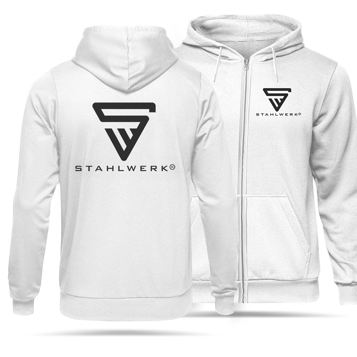 STAHLWERK jogging suit white size XL tracksuit | joggers | Tracksuit | Sports suit | Sweatsuit | Fitness suit with hoodie and sweatpants