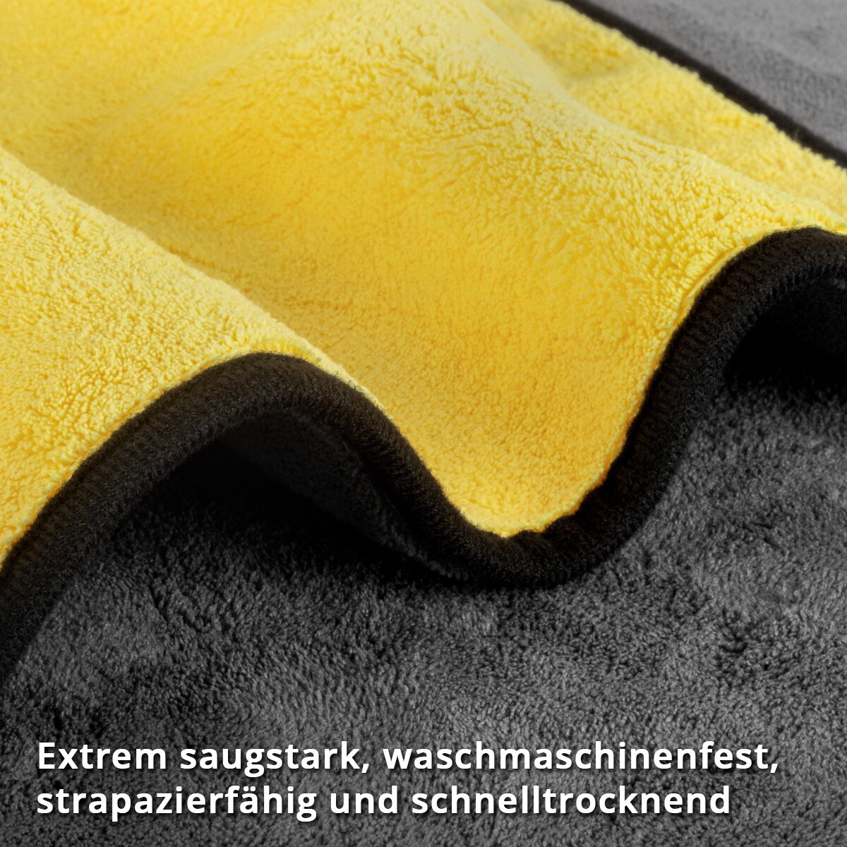 STAHLWERK Doppelseitiges Korallenvlies 10er Set 40 x 40 cm 600 gsm Mikrofaser-Handtuch | Trockentuch | Reinigungstuch | Poliertuch | Putztuch | Pflegetuch | Mikrofaser-Tuch