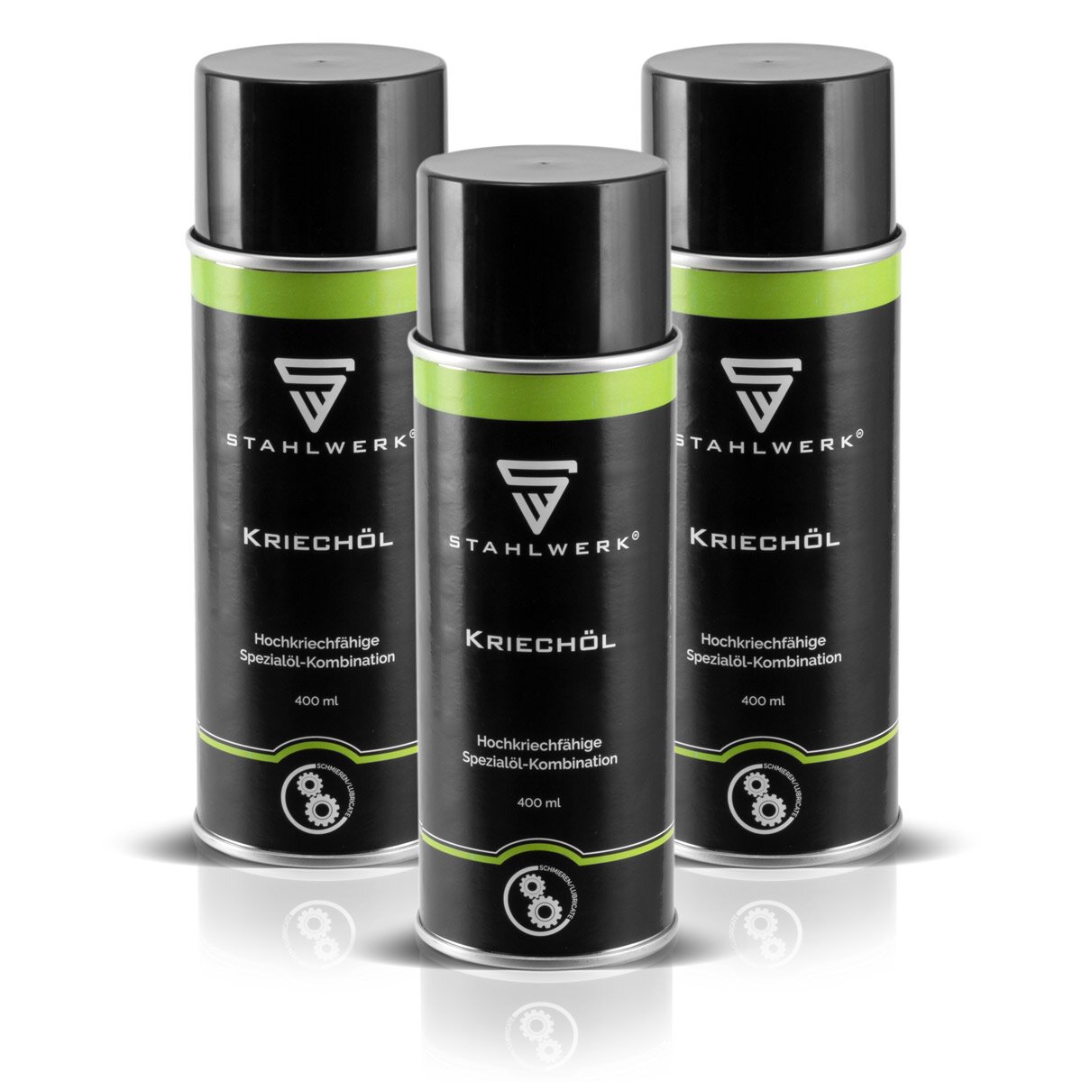 STAHLWERK set of 3 professional penetrating oil for spraying, universal lubricant and lubricant in a 400 ml can