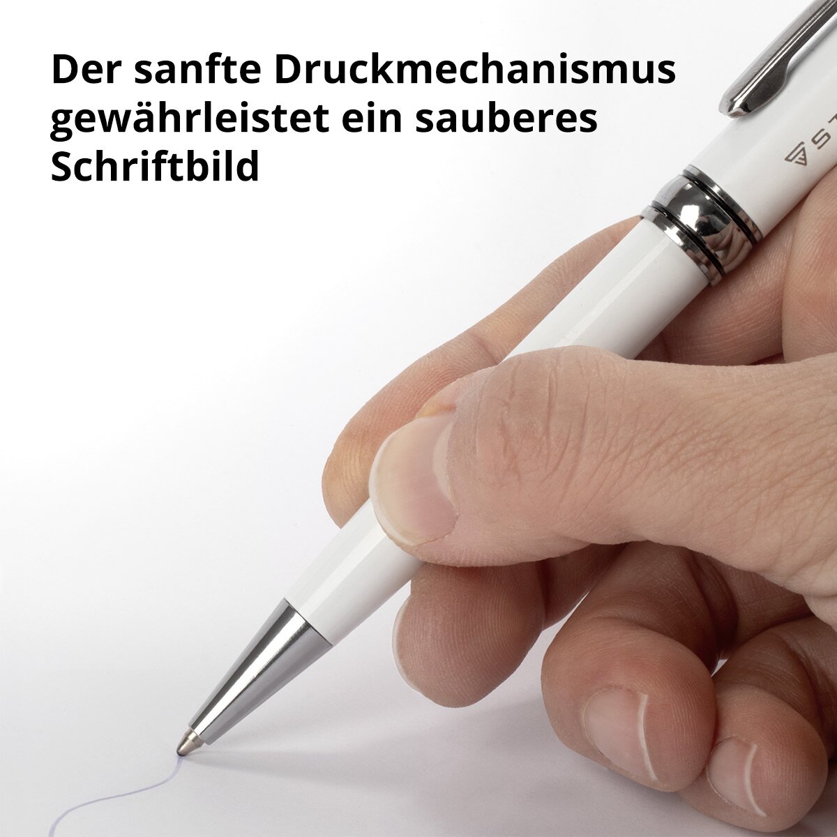 Stylo à bille STAHLWERK avec gravure stylo à bille premium | Stylo | Coolie | Instrument d'écriture avec clip de maintien et emballage cadeau élégant