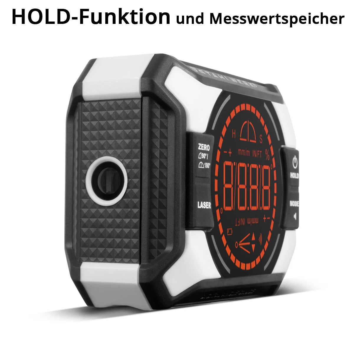 STAHLWERK Digitales Laser-Winkelmessgerät DAG-360 ST | Digitaler Winkelmesser und Wasserwaage mit Kreuzlinien-Laser| Level Box | Nivellieranzeige | Magnetbefestigung | Li-Ion Akku | USB-C Ladeport