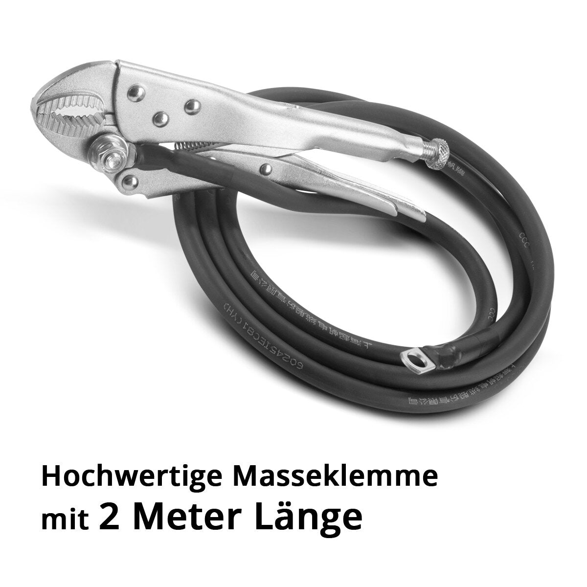 STAHLWERK ground cable | Earth clamp 2 m for dent spotter | Dent lifter | Spot welder | Smart Repair Dent Removal Tool | Spotter accessories