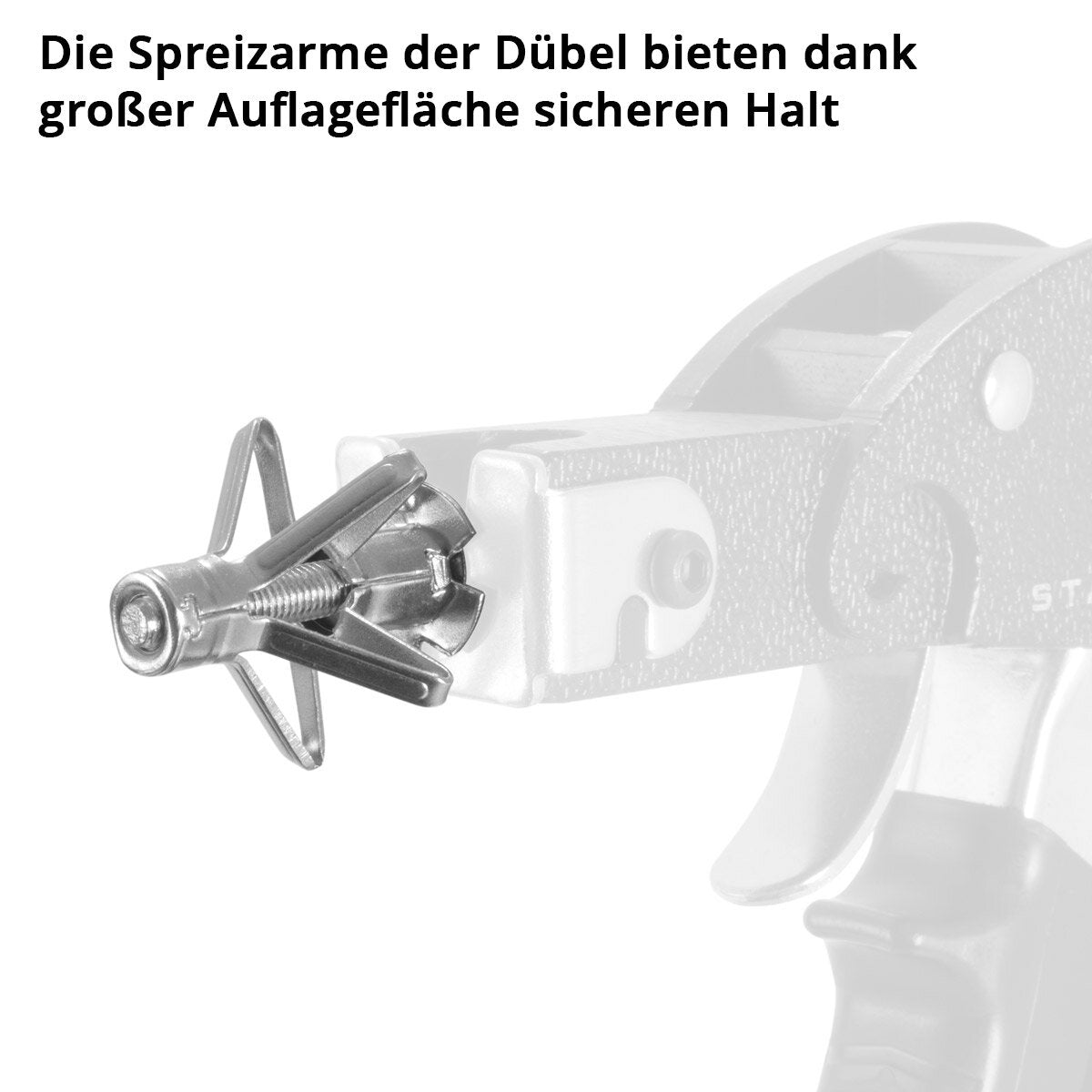 STAHLWERK metal cavity dowels 141-piece set M4 x 32 | M4x38 | M4x46 | M5x37 | M5x52 | M5x65 | M6x37 | M6x52 | M6 x 65 metal dowels with pre-assembled screws for drywall work