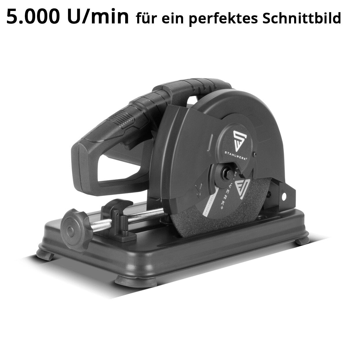 Sega per metalli STAHLWERK MT-205 ST sega a taglio trasversale | Troncatrice | Sega per metalli da 1.200 W e 5.000 giri/min per il taglio professionale di profili in acciaio, metalli non ferrosi, ferro e ghisa