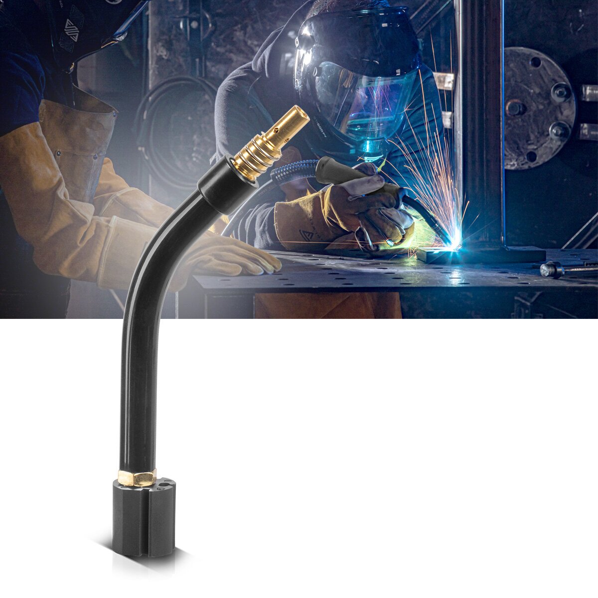 STAHLWERK MIG MAG torch neck AK15 | MB15 for MIG MAG welding torches | Hose package | Burner
