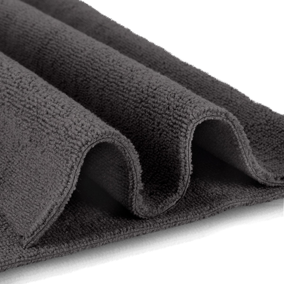 STAHLWERK set di 10 asciugamani in microfibra 40 x 40 cm 300 g/m² asciugamani asciutti | Panno per la pulizia | Panno per lucidare | panno per la pulizia | Panno per la cura | Panno in microfibra | nero