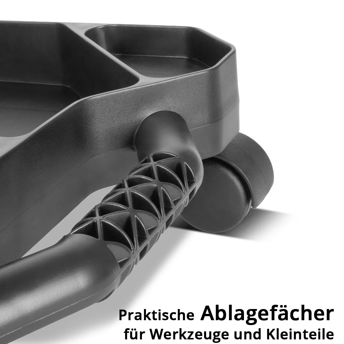 STAHLWERK Werkstatt-Caddy RTC-100 ST | Mobiler Werkzeug-Organizer | Kleiner Werkstattwagen mit 5 Fächern | Rollwagen | Montagehilfe | Kompakte Werkzeugbox auf Rollen | Traglast 45 kg